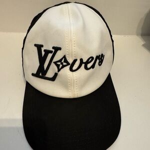 Louis Vuitton Black and White Mesh Fabric